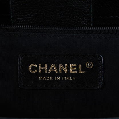 Chanel Calfskin Cerf Executive Shopper Tote Black 6 of 7