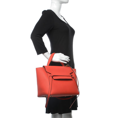 Celine Grained Calfskin Mini Belt Bag Vermillion 3 of 11