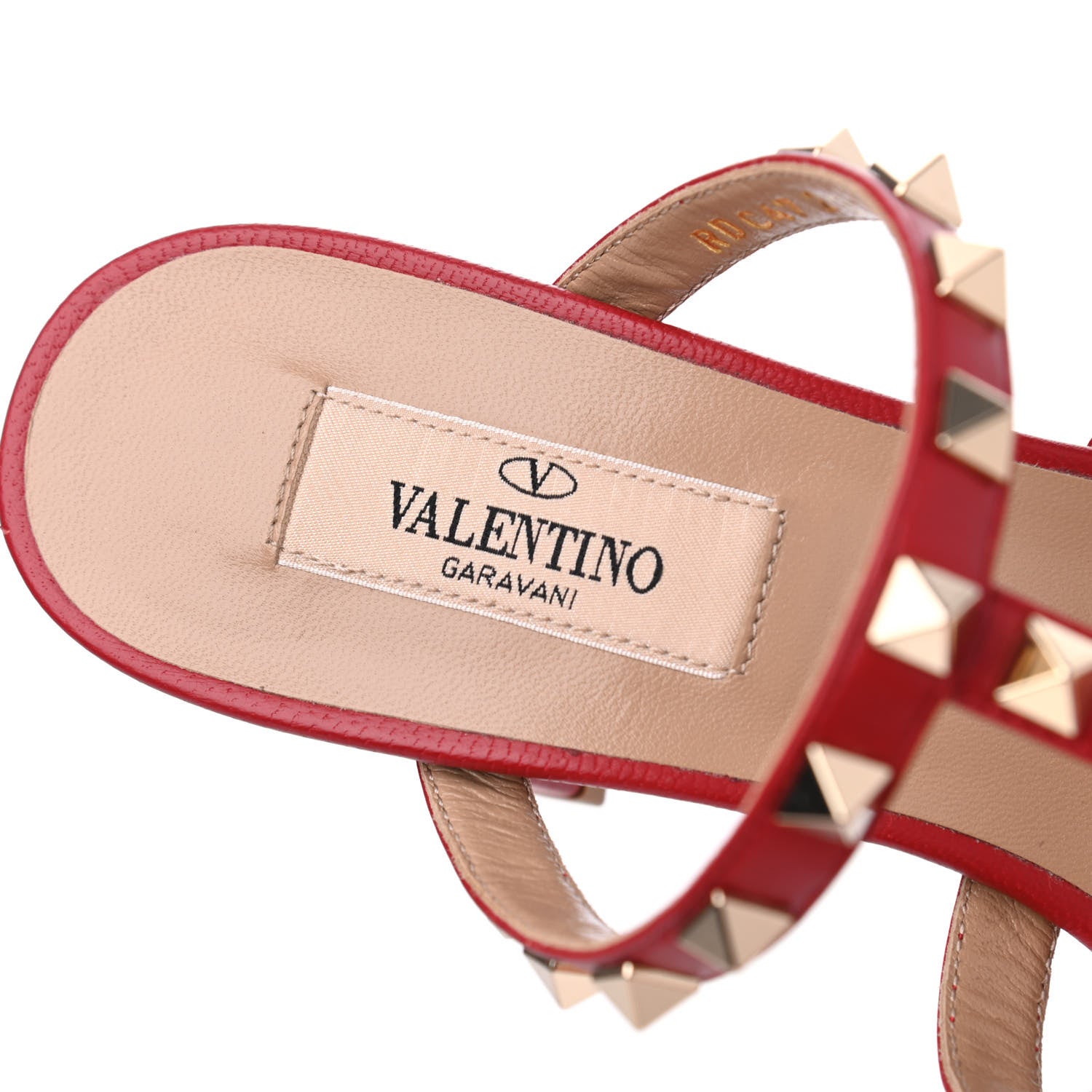 Valentino Garavani Calfskin Rockstud 60mm Caged Slide Sandals 37 Rosso Valentino 6 of 14