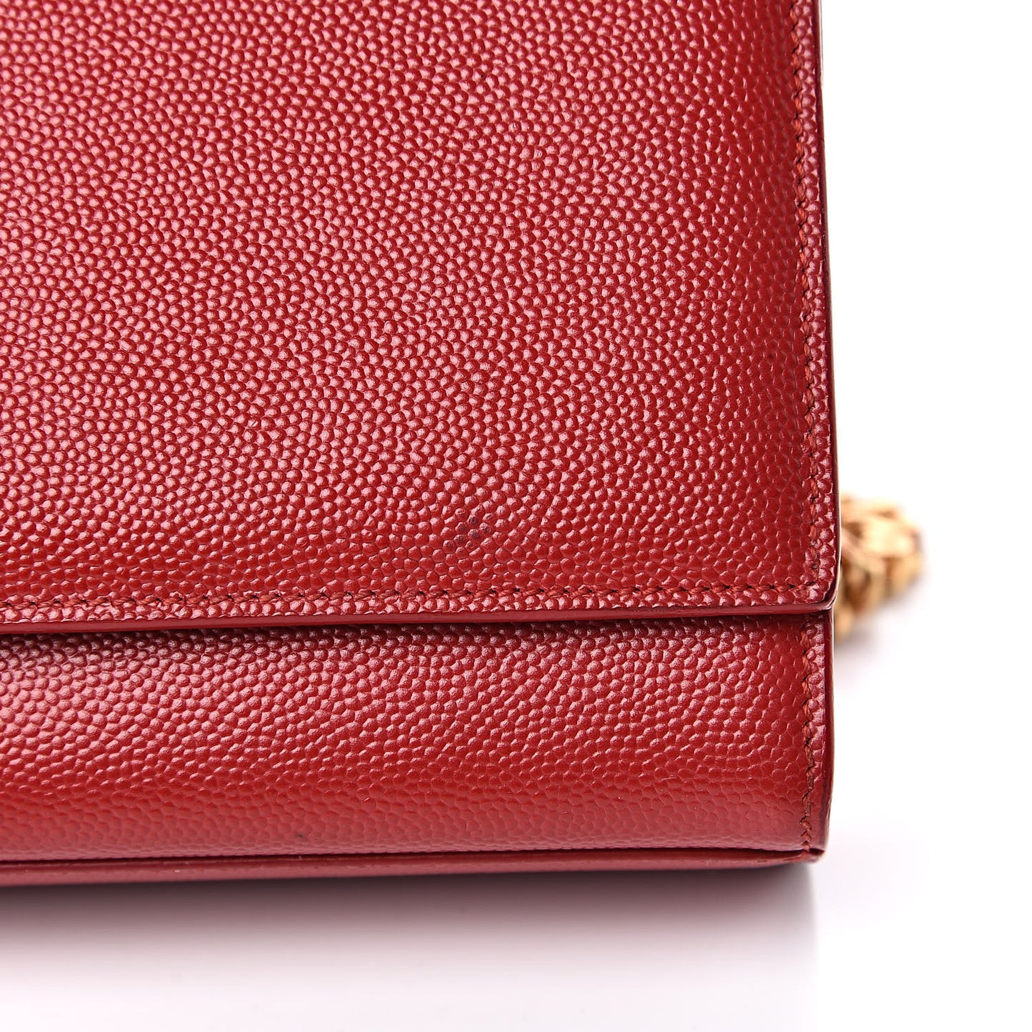 Grain De Poudre Medium Monogram Kate Satchel Red