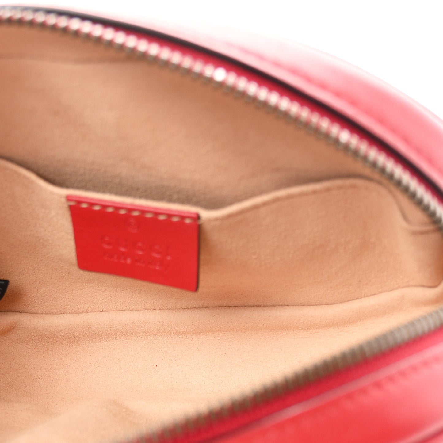 Calfskin Matelasse GG Marmont Belt Bag 75 30 Hibiscus Red