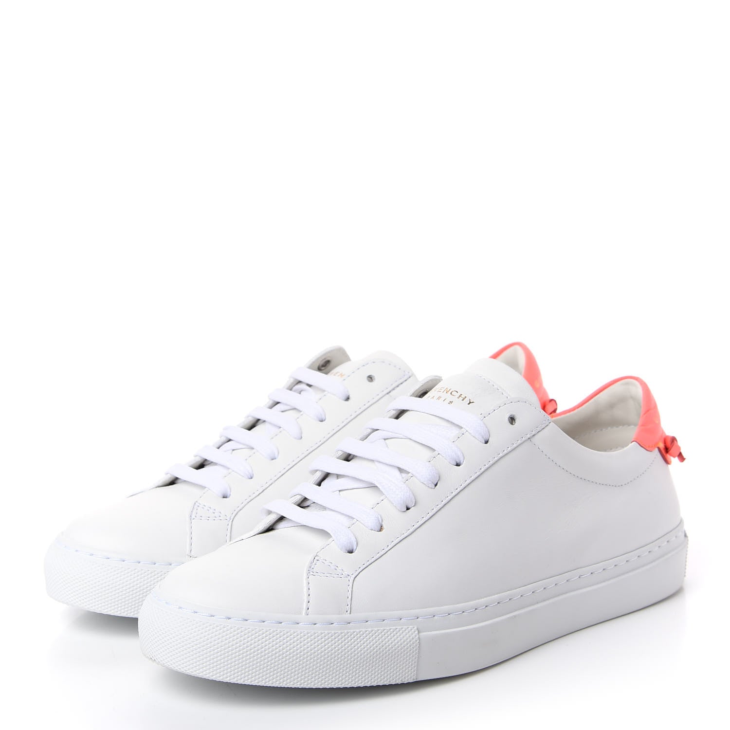 Givenchy Calfskin Womens Urban Street Sneakers 38 White Neon Pink 3 of 11