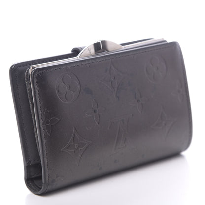 Louis Vuitton Mat Monogram French Purse Wallet Black 3 of 12