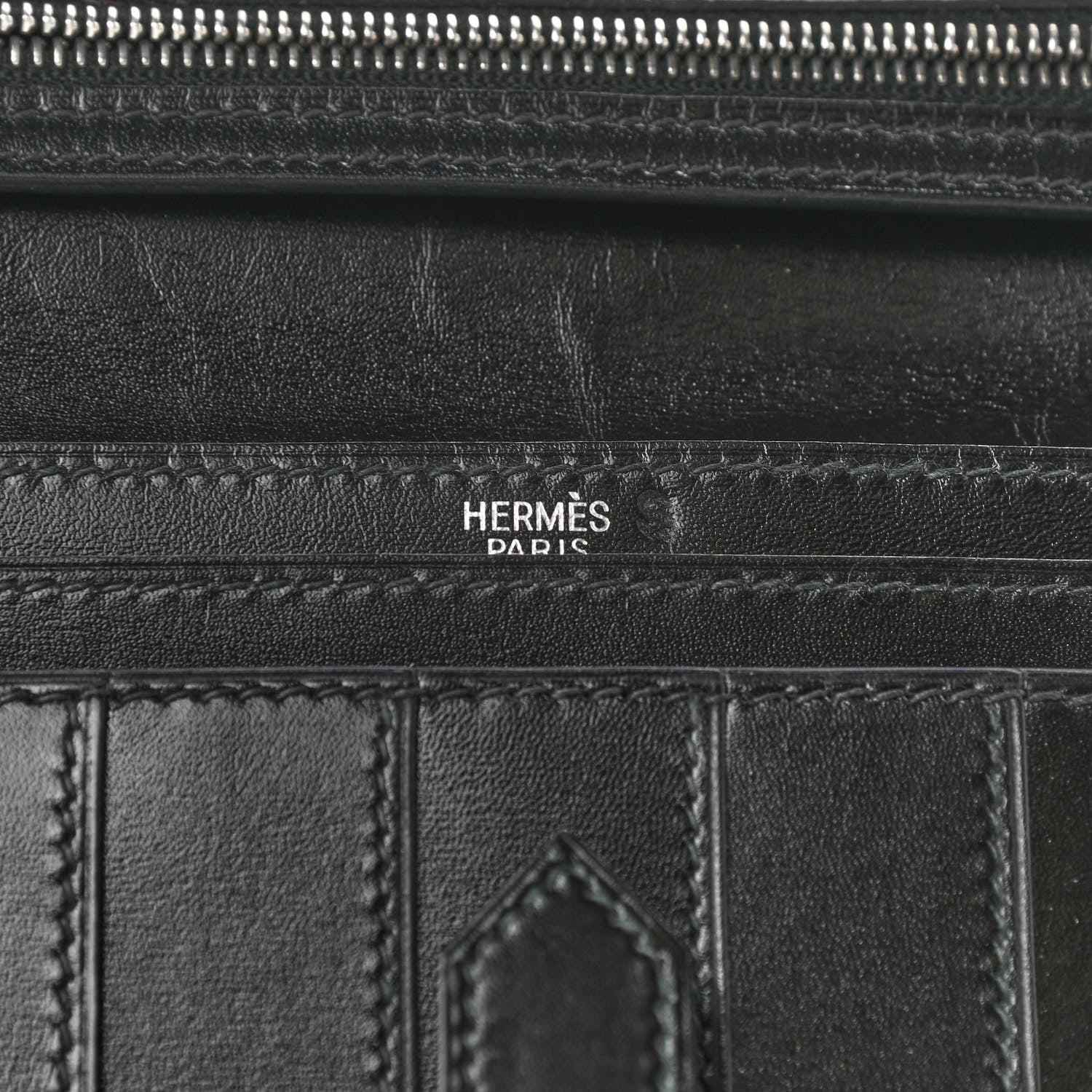 Hermes Box Bearn Wallet Black 6 of 7