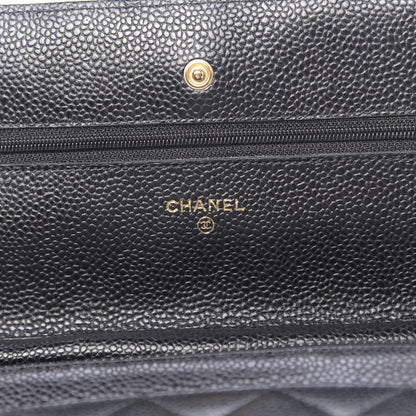 Chanel Caviar Quilted Wallet On Chain WOC Black 4 of 9