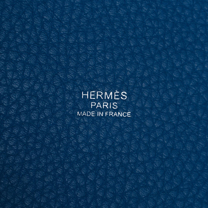 Hermes Taurillon Clemence Picotin Lock 18 PM Mykonos 6 of 11