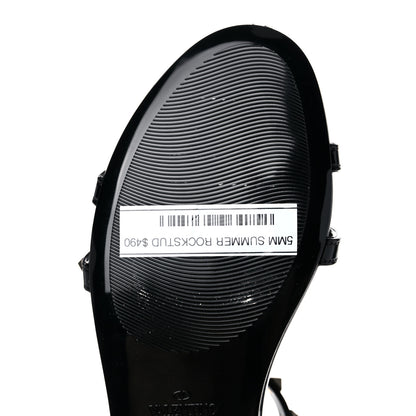 Valentino Garavani PVC Jelly Rockstud Caged Sandals 36 Black 17 of 22