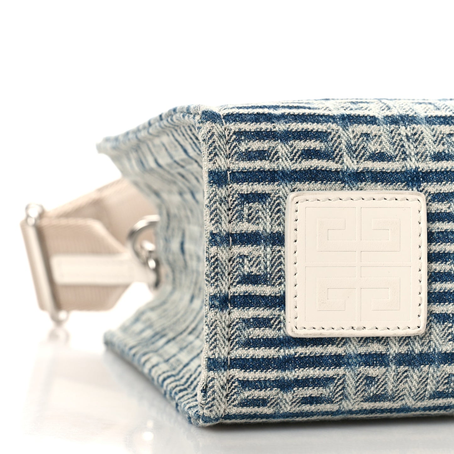 Washed Denim Mini G Shopping Tote Blue