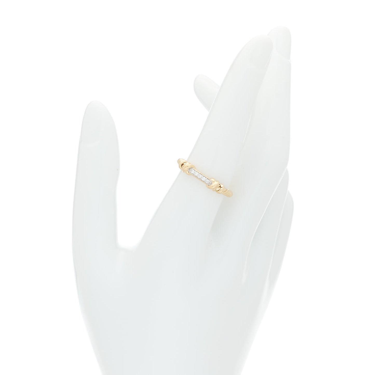 18K Yellow Gold Diamond Petite Helena Wrap Ring 55 7.25