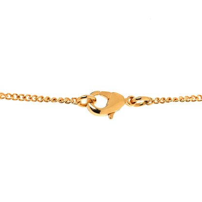 Chanel Metal CC Paris Button Necklace Gold 4 of 6