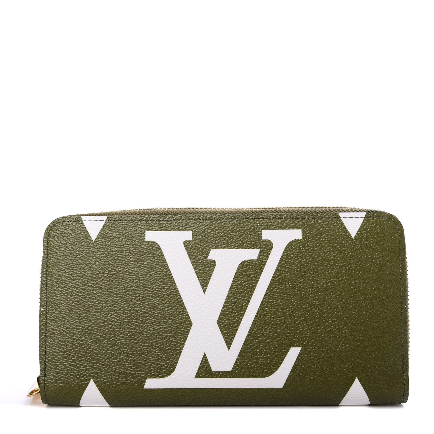 Monogram Giant Zippy Wallet Kaki White