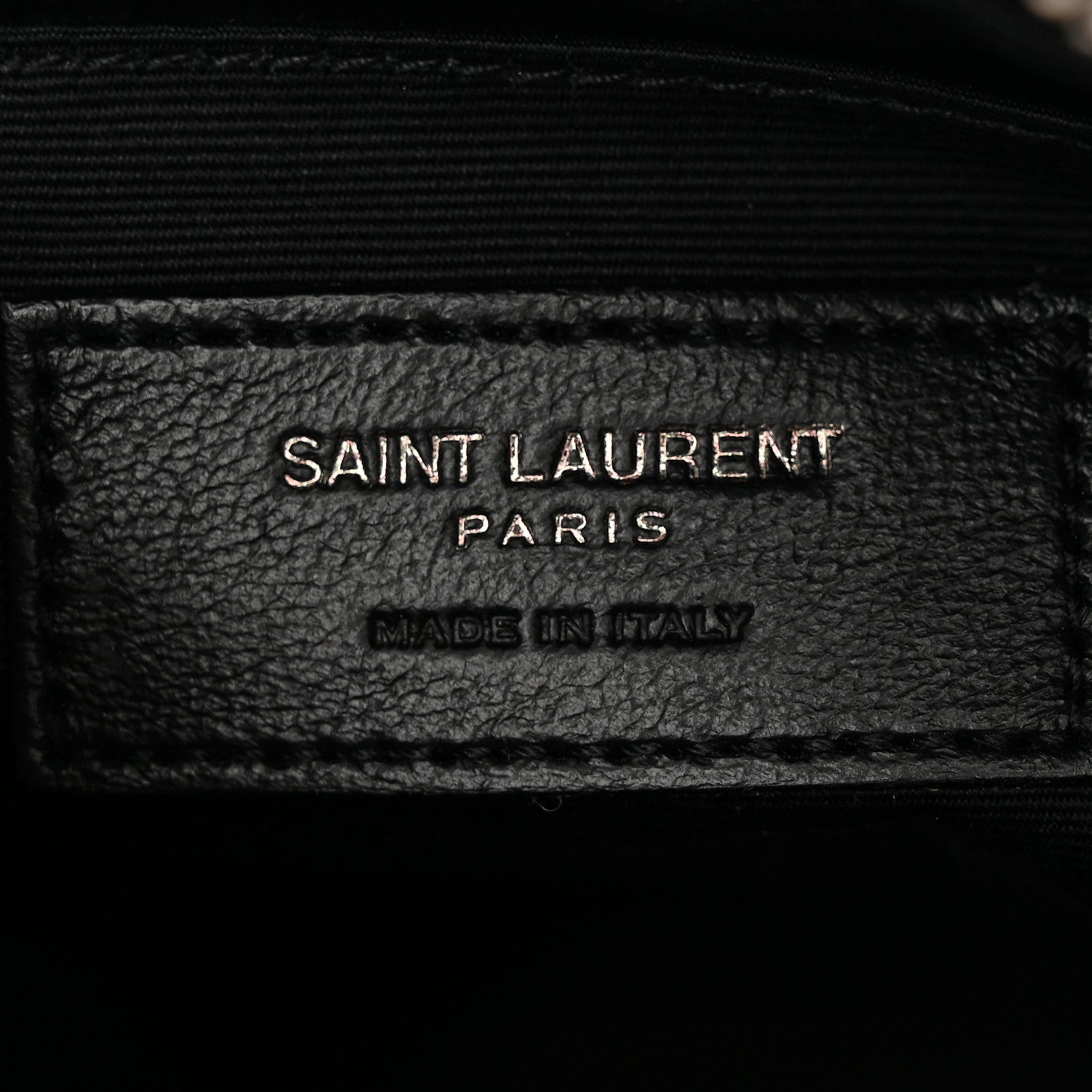Saint Laurent Calfskin Matelasse Monogram Lou Camera Bag Black 5 of 12