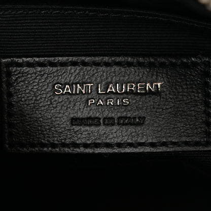 Saint Laurent Calfskin Matelasse Monogram Lou Camera Bag Black 5 of 12