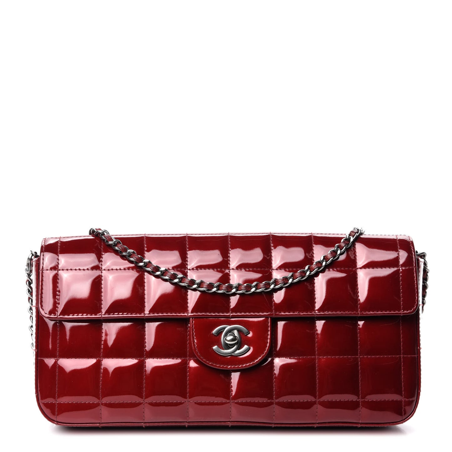 Patent East West Chocolate Bar Flap Red