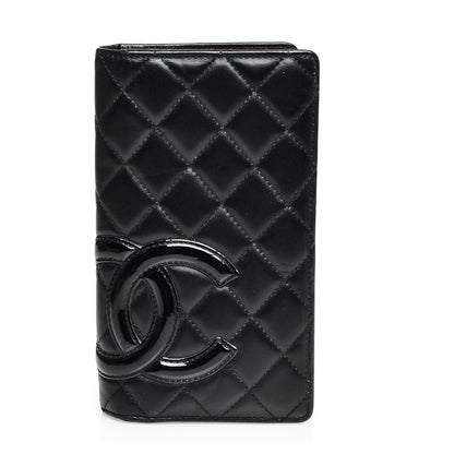 Chanel Calfskin Quilted Cambon Yen Wallet Black 1 of 8