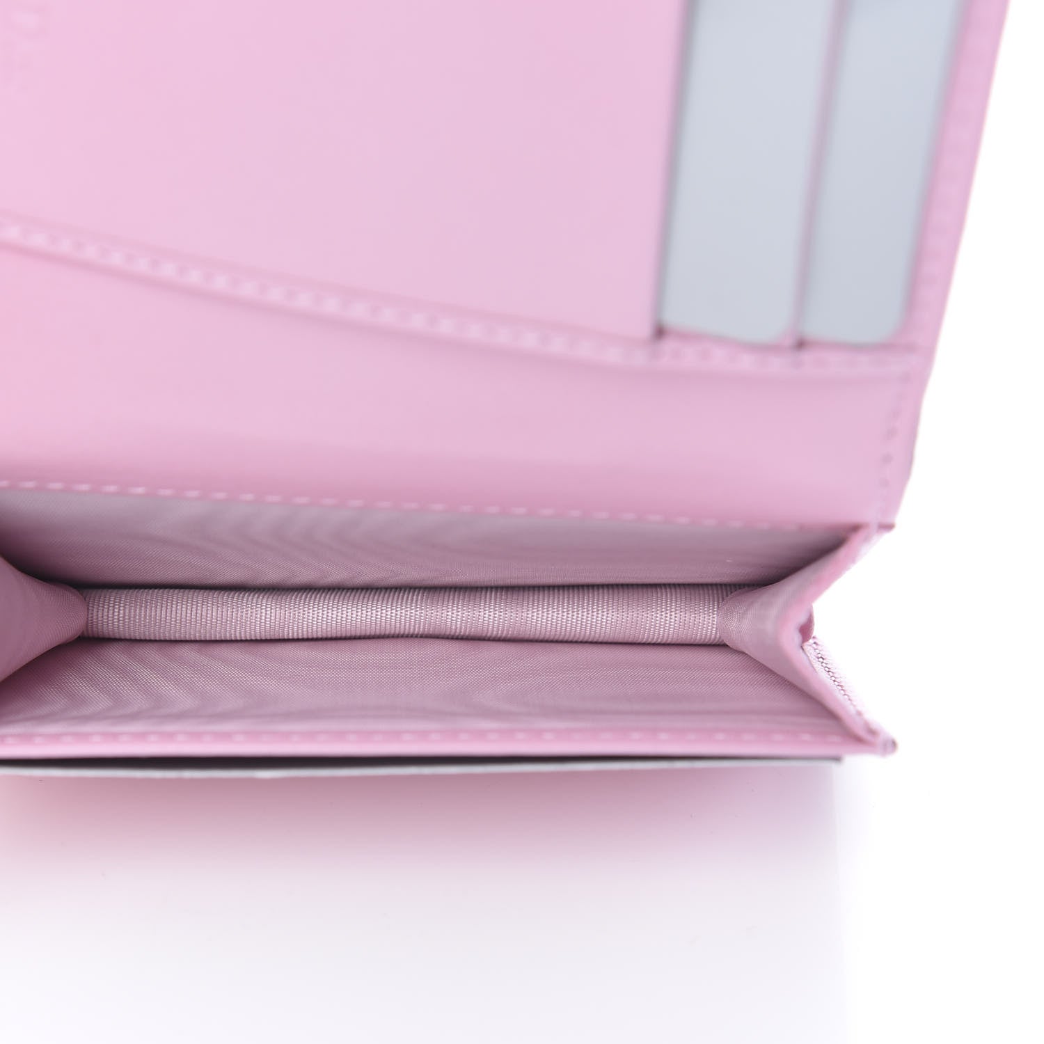 Christian Dior Lambskin Cannage Bi-Color Small Lady Dior Flap Card Holder Black Pink 5 of 8