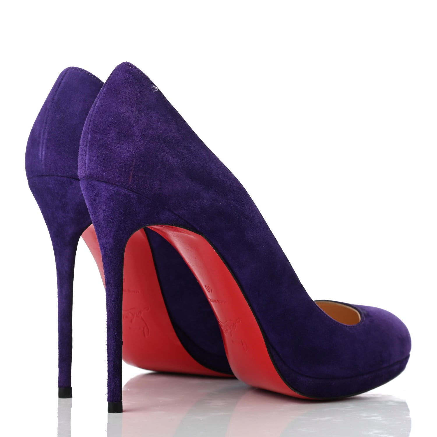 Christian Louboutin Suede Filo 120 Pumps 40 Violette 4 of 13