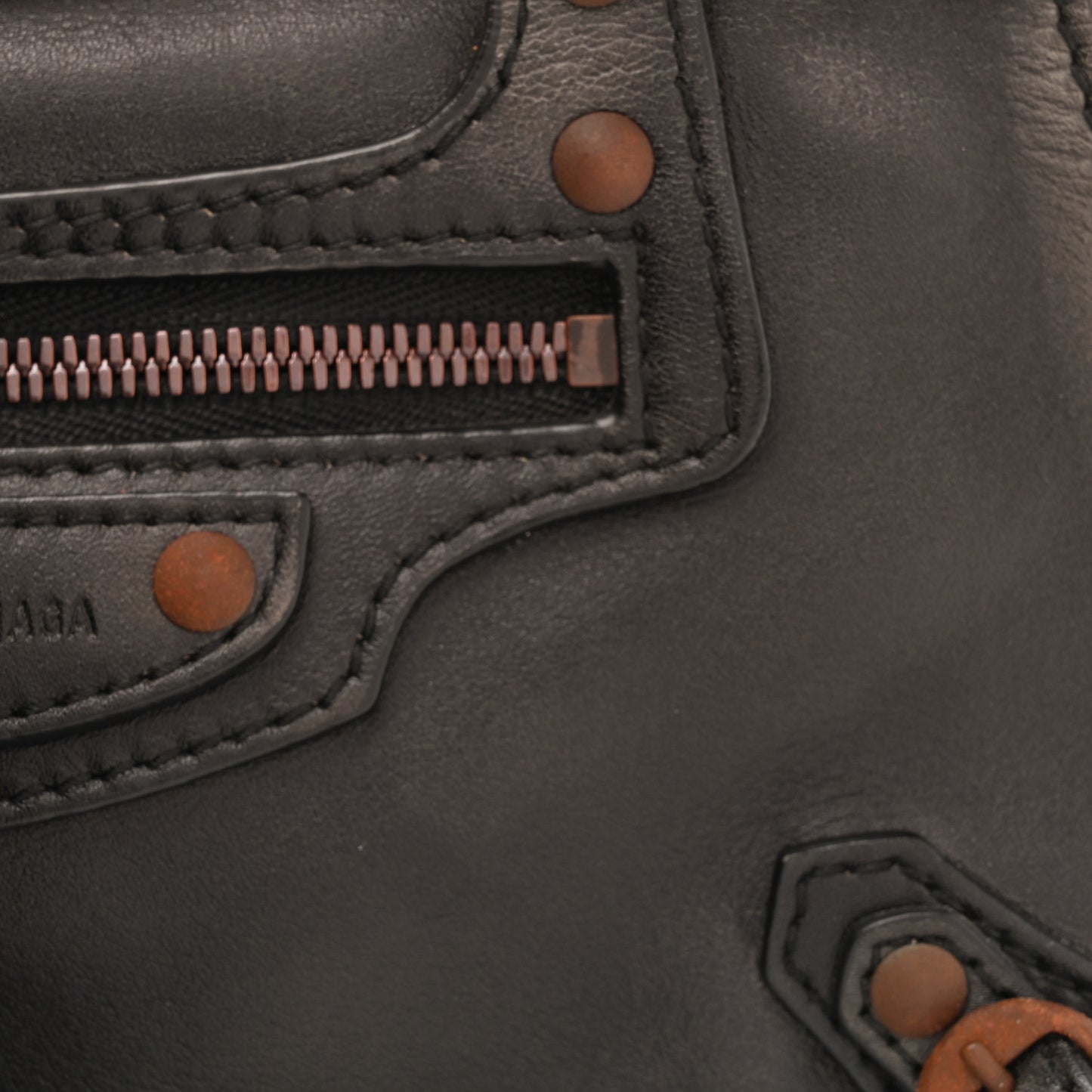 Used Calfskin Black Hardware Mini Neo Classic City Black