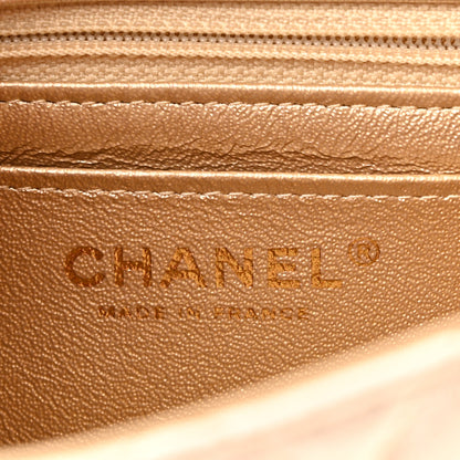 Chanel Metallic Lambskin Quilted Mini Square Flap Gold 6 of 10