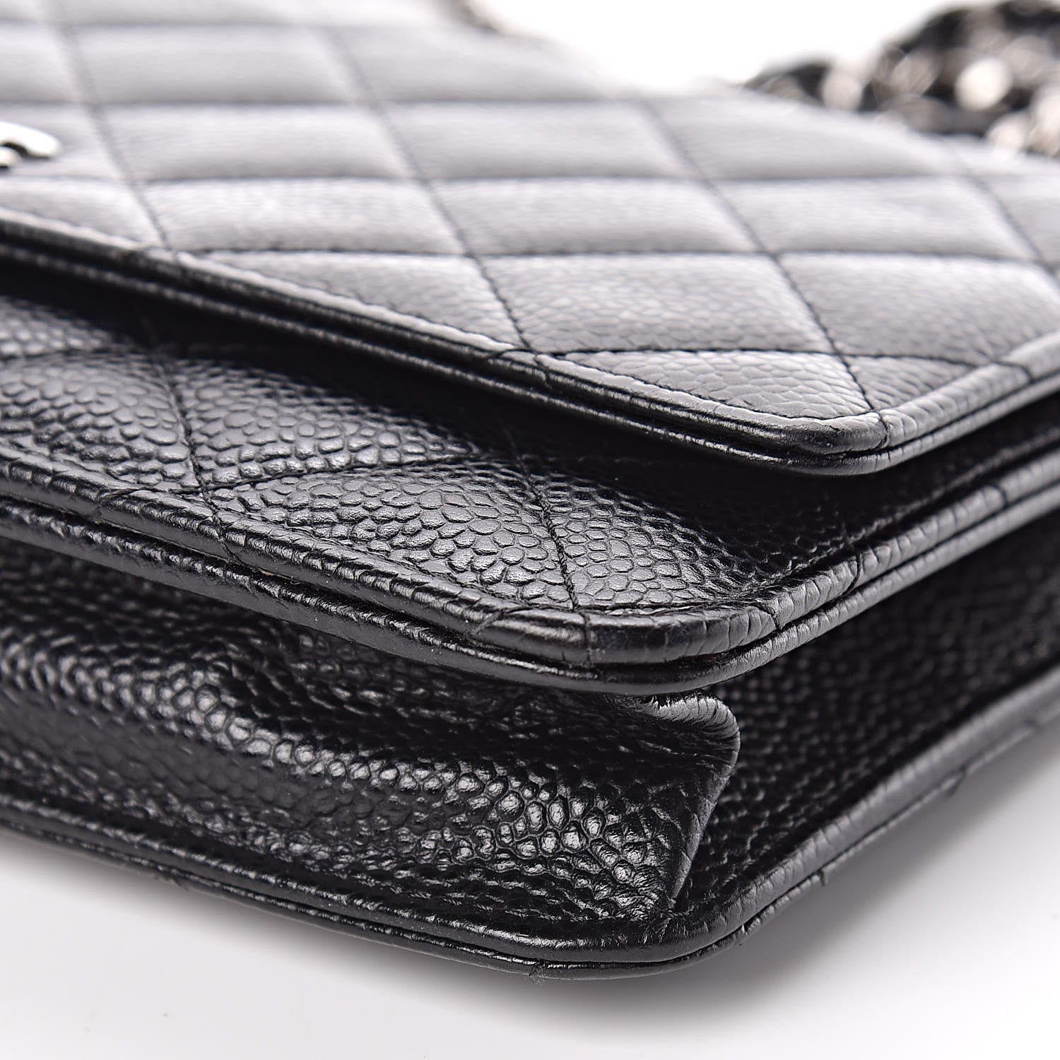 Chanel Caviar Quilted Wallet On Chain WOC Black 10 of 11