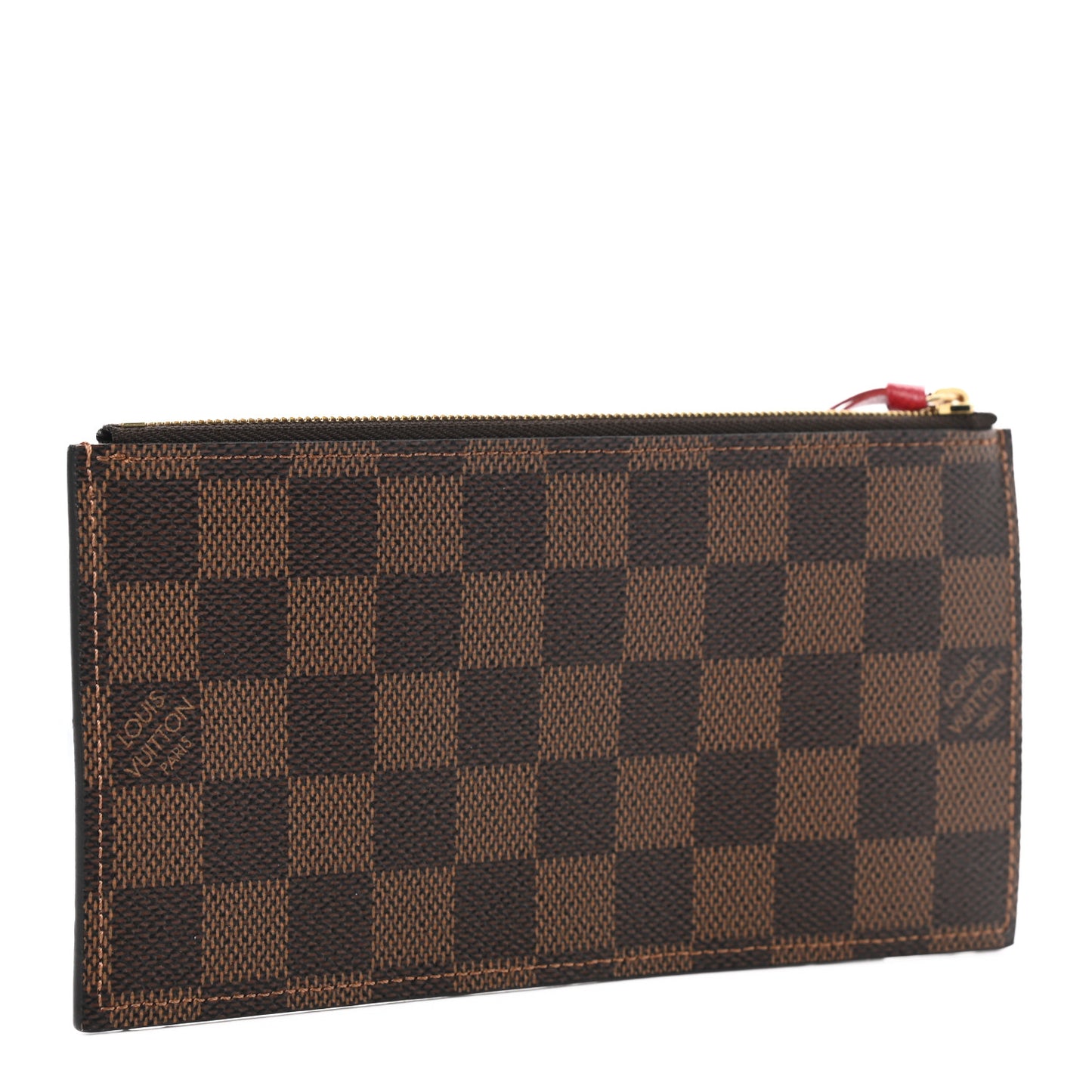 Damier Ebene Felicie Chain Wallet Zippered Insert