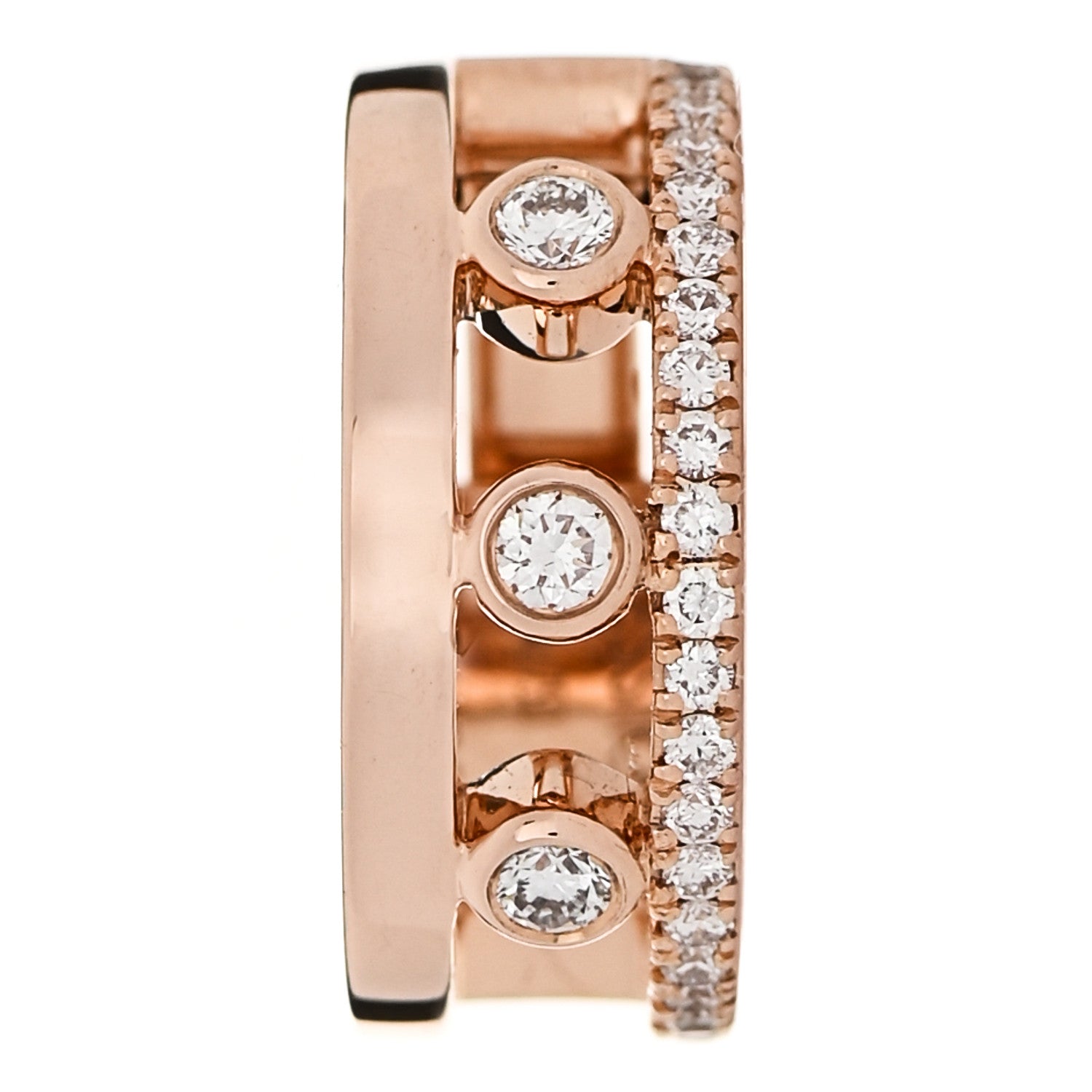 Messika 18K Rose Gold Diamond Move Romane Clip Earring 1 of 5