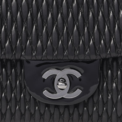 Chanel Vinyl Lambskin Quilted Shoulder Flap Black 8 of 10