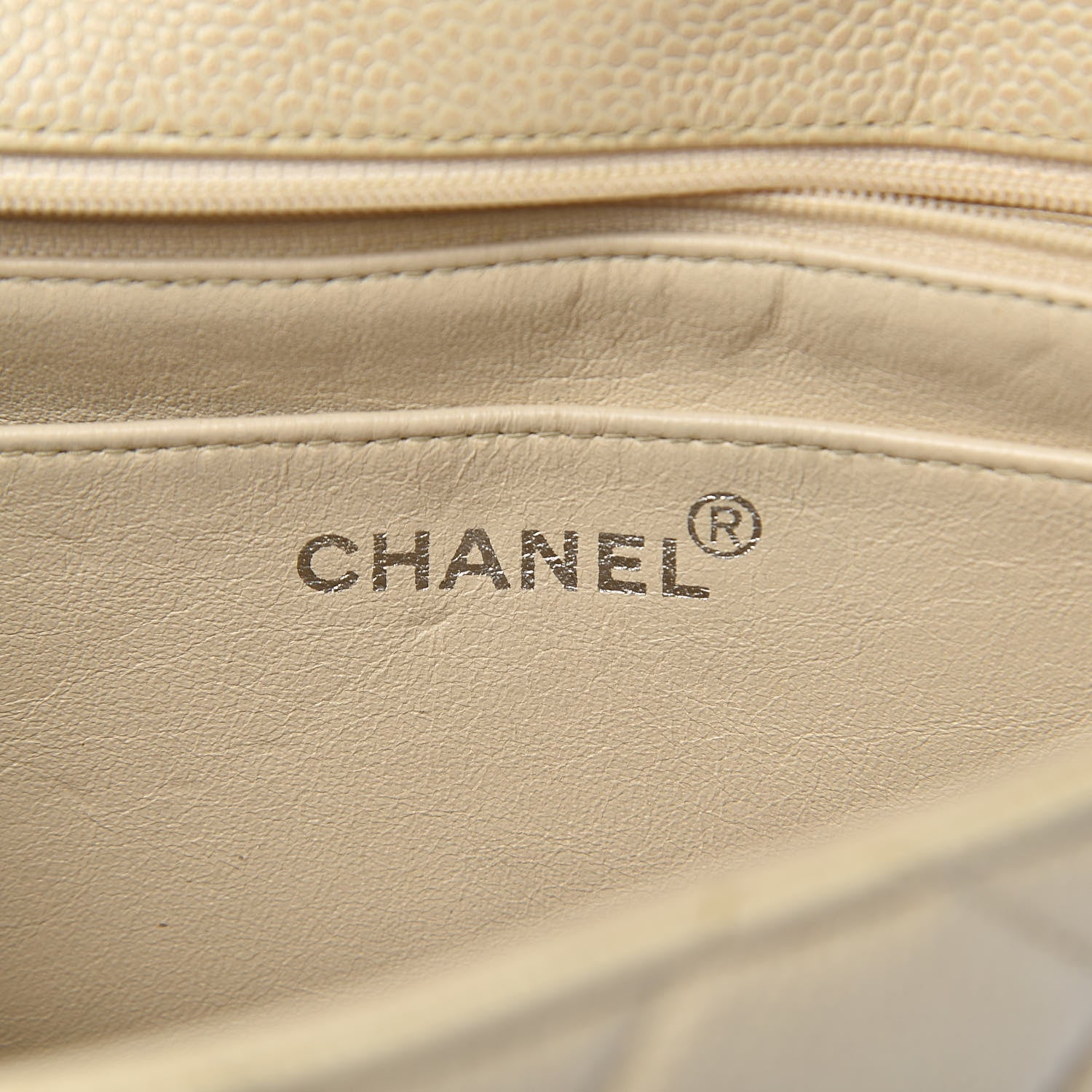 Chanel Caviar Quilted Small Single Flap Light Beige 6 of 21