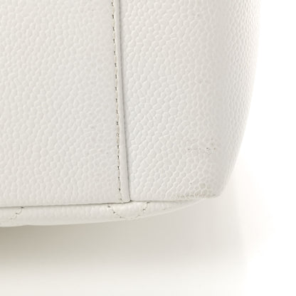 Chanel Caviar Quilted Grand Shopping Tote GST White 5 of 6