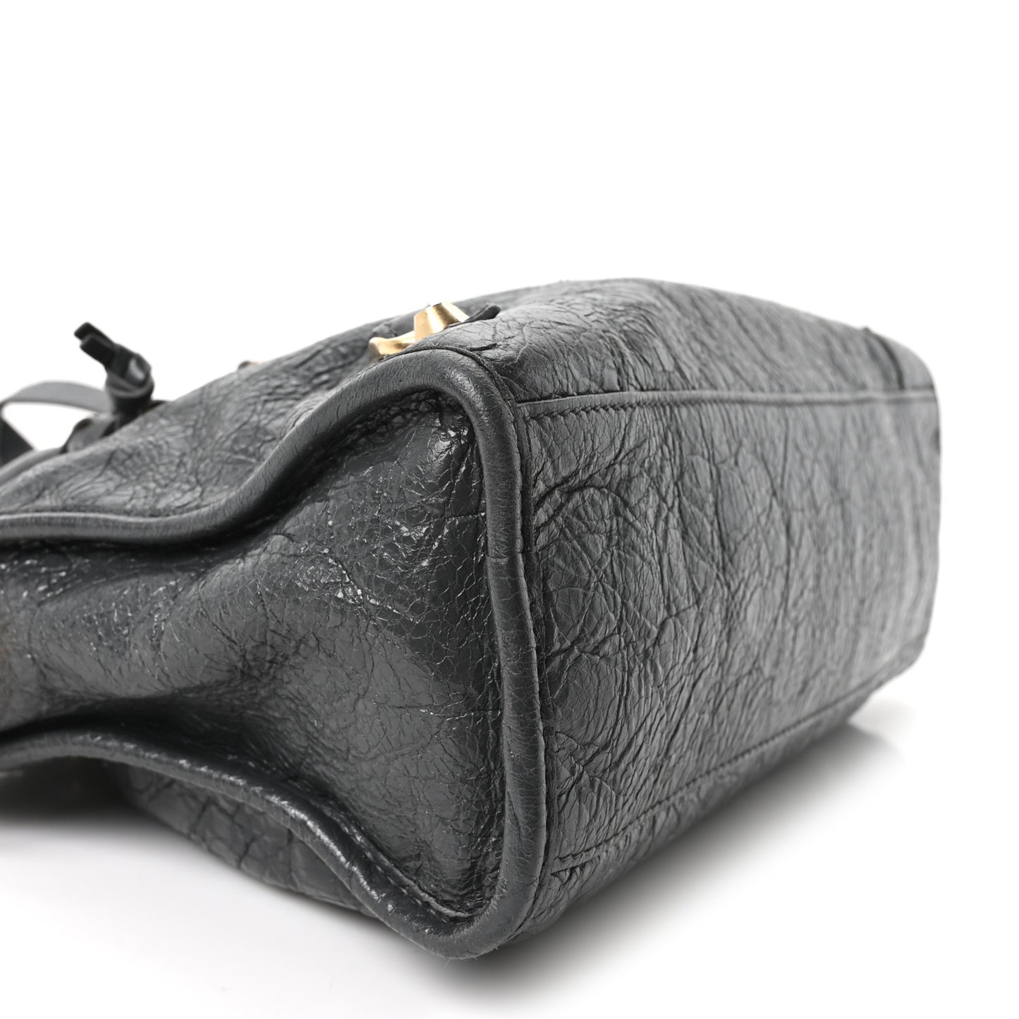 Agneau Classic Gold Hardware S City Gris Fossile