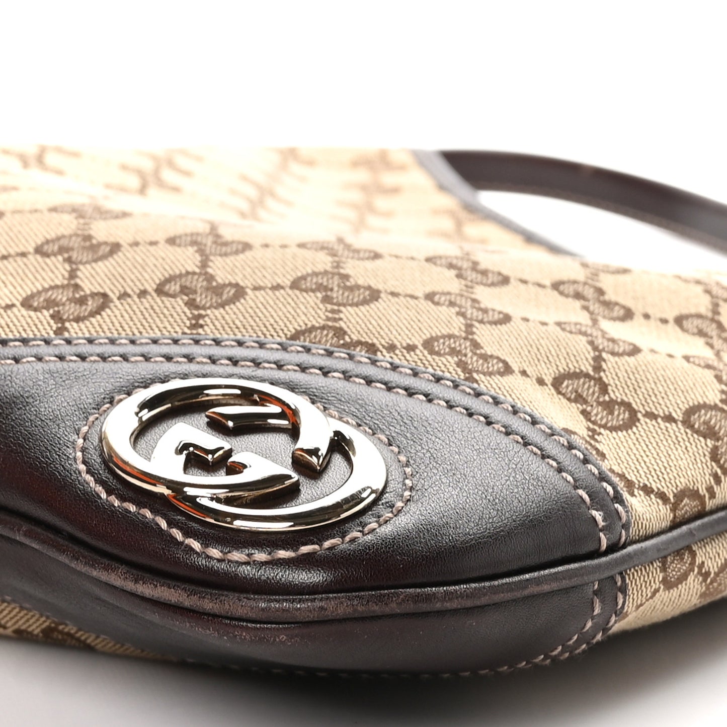 Monogram Medium New Britt Hobo Dark Brown
