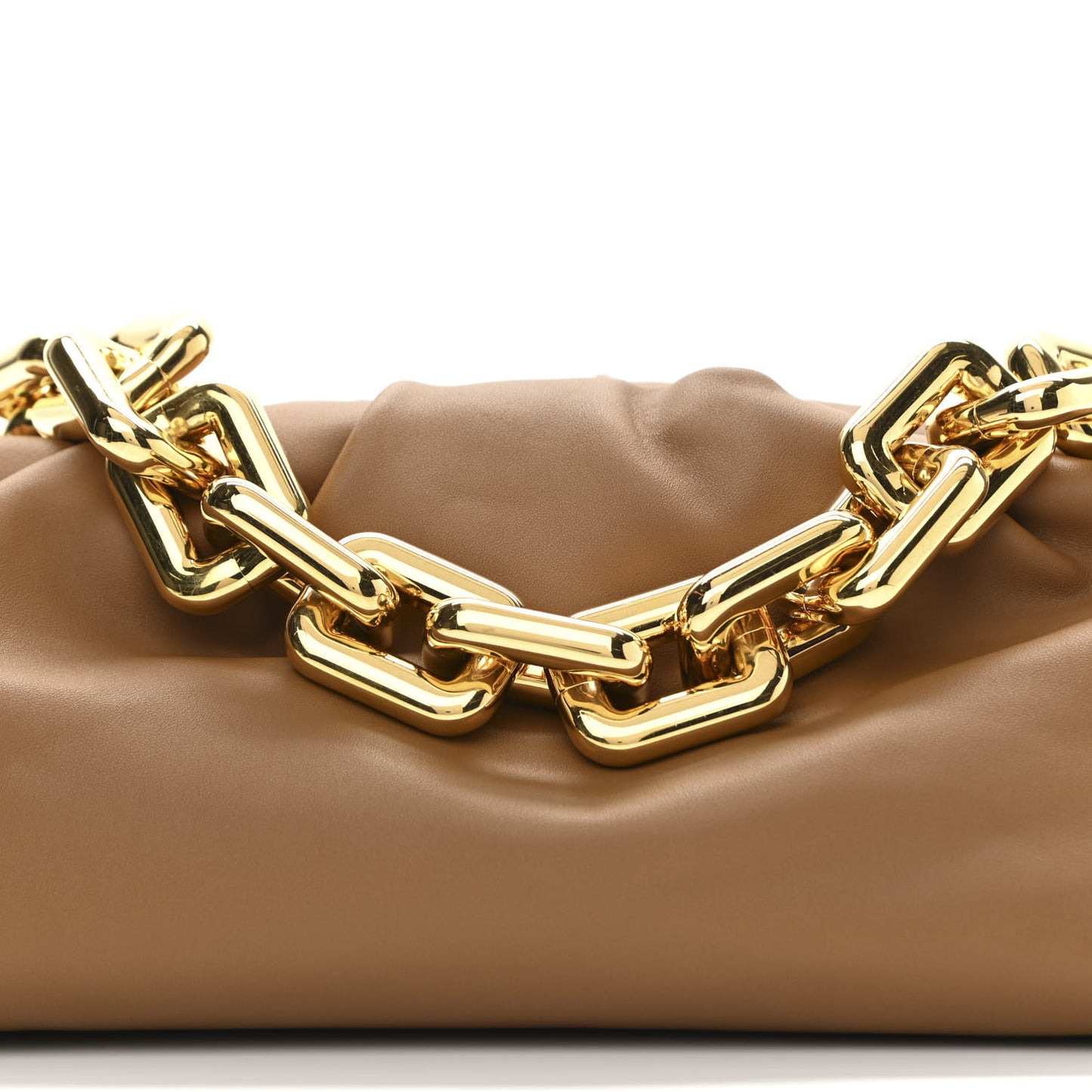 Calfskin The Pouch Chain Moutarde