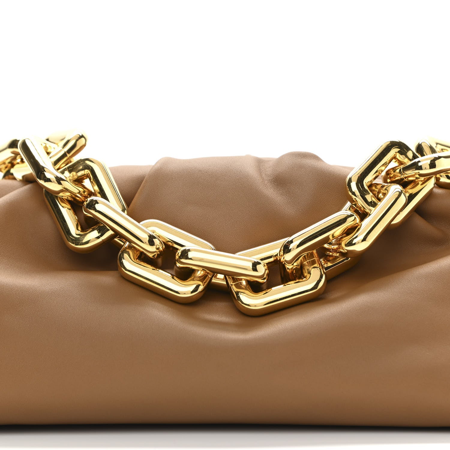 Bottega Veneta Calfskin The Pouch Chain Moutarde 8 of 10