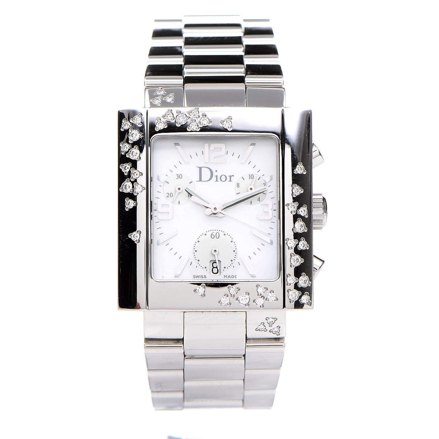 Stainless Steel Diamond 31mm Riva Chronograph Quartz Watch