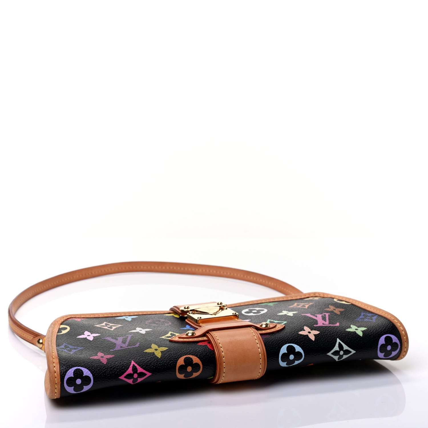 Louis Vuitton Monogram Multicolor Shirley Black 3 of 4