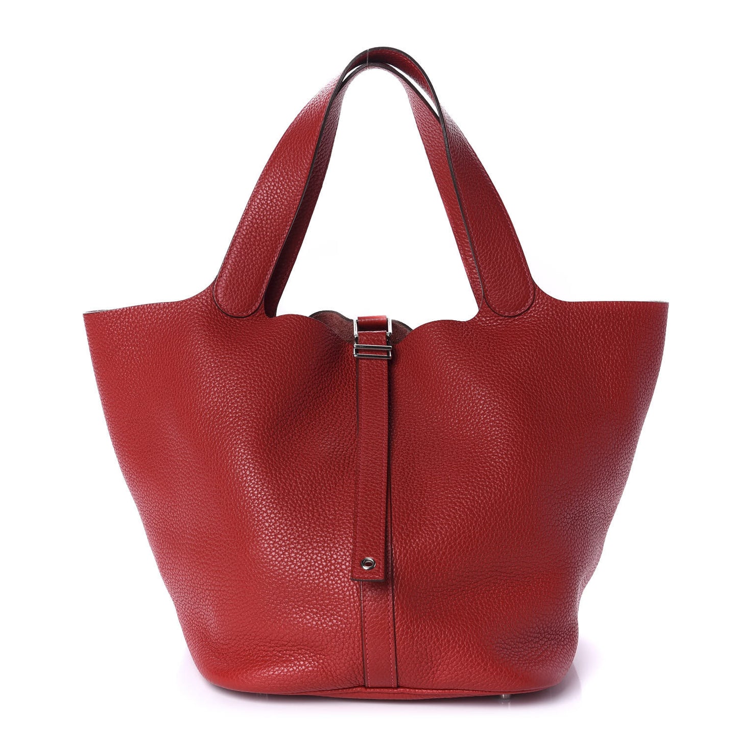 Taurillon Clemence Picotin Lock 26 GM Rouge Casaque