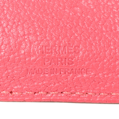 Hermes Chevre Mysore Tarmac PM Passport Holder Rose Lipstick 6 of 10