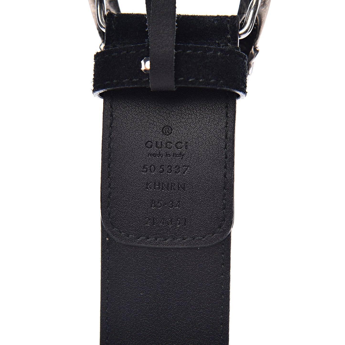 GG Supreme Monogram Suede Dionysus 40mm Belt 85 34 Beige Black