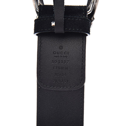 Gucci GG Supreme Monogram Suede Dionysus 40mm Belt 85 34 Beige Black 4 of 7