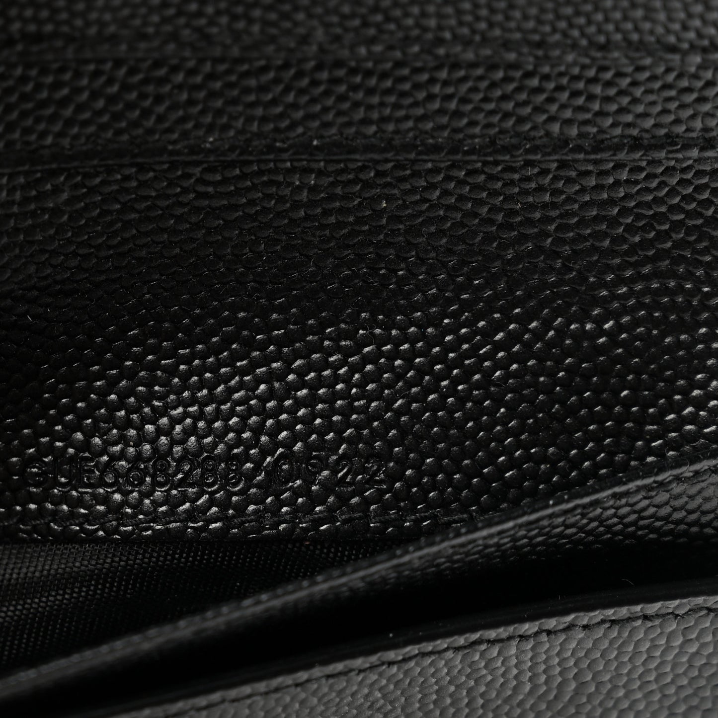 Grain De Poudre Matelasse Chevron Monogram Compact Zip Around Wallet Black