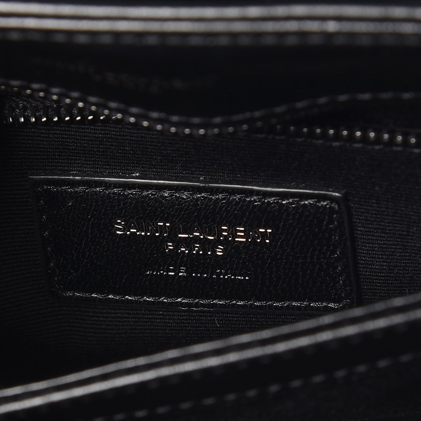 Calfskin Y Quilted Monogram Toy Loulou Crossbody Bag Black
