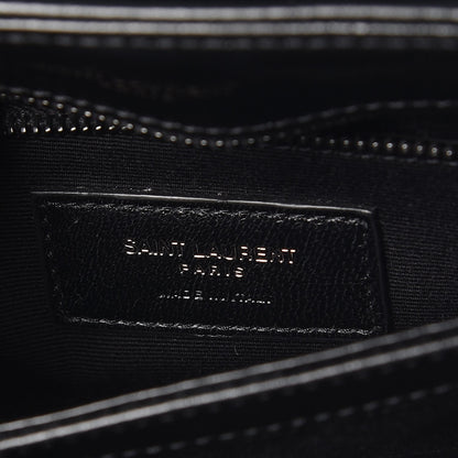 Saint Laurent Calfskin Y Quilted Monogram Toy Loulou Crossbody Bag Black 6 of 7