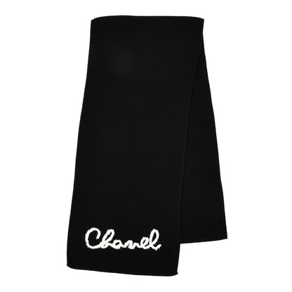 Chanel Cashmere CC Stole Black 2 of 4