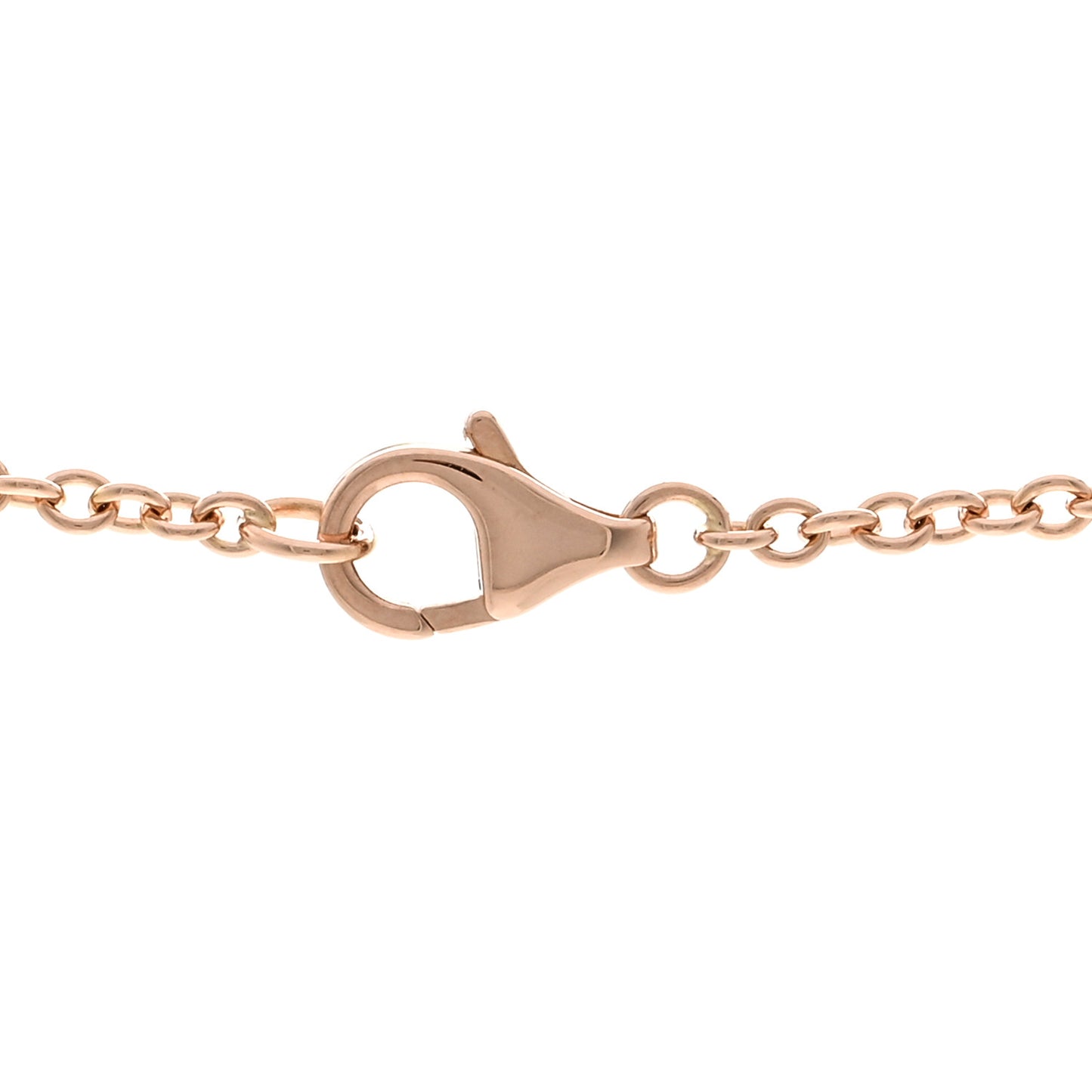 18K Pink Gold Interlocking LOVE Necklace