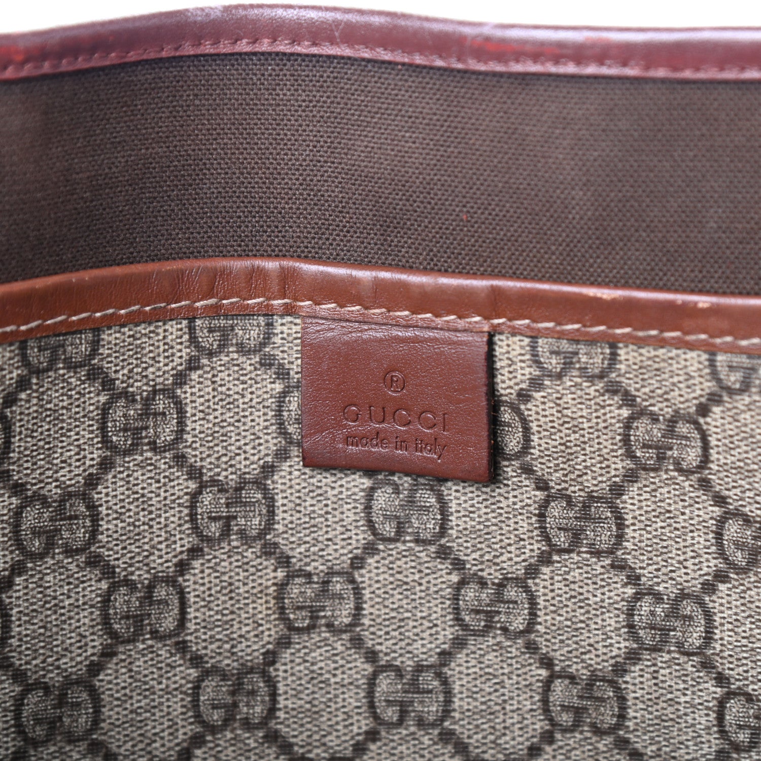 Gucci GG Plus Monogram Medium Signature Web Loop Tote Brown 6 of 11