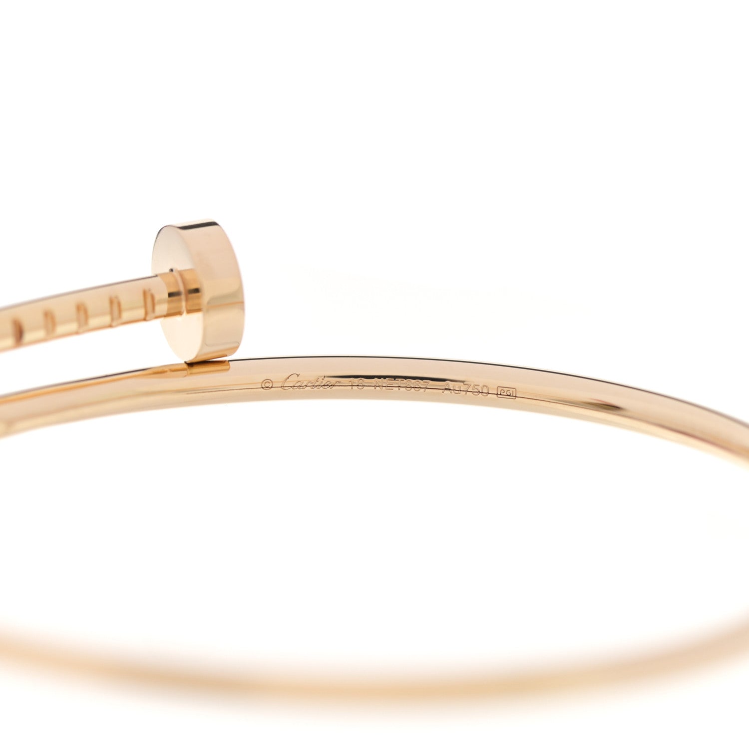 Cartier 18K Yellow Gold Small Juste Un Clou Bracelet 16 3 of 4