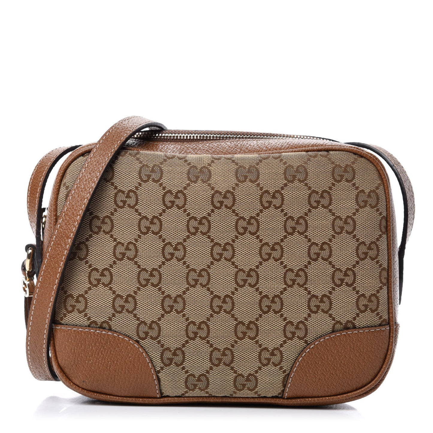 Monogram Mini Bree Messenger Bag Beige Tabacco
