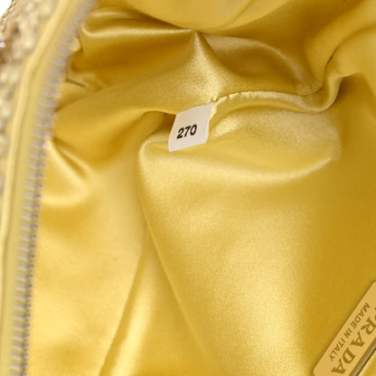 Prada Satin Crystal Triangle Pouch Ananas 7 of 12