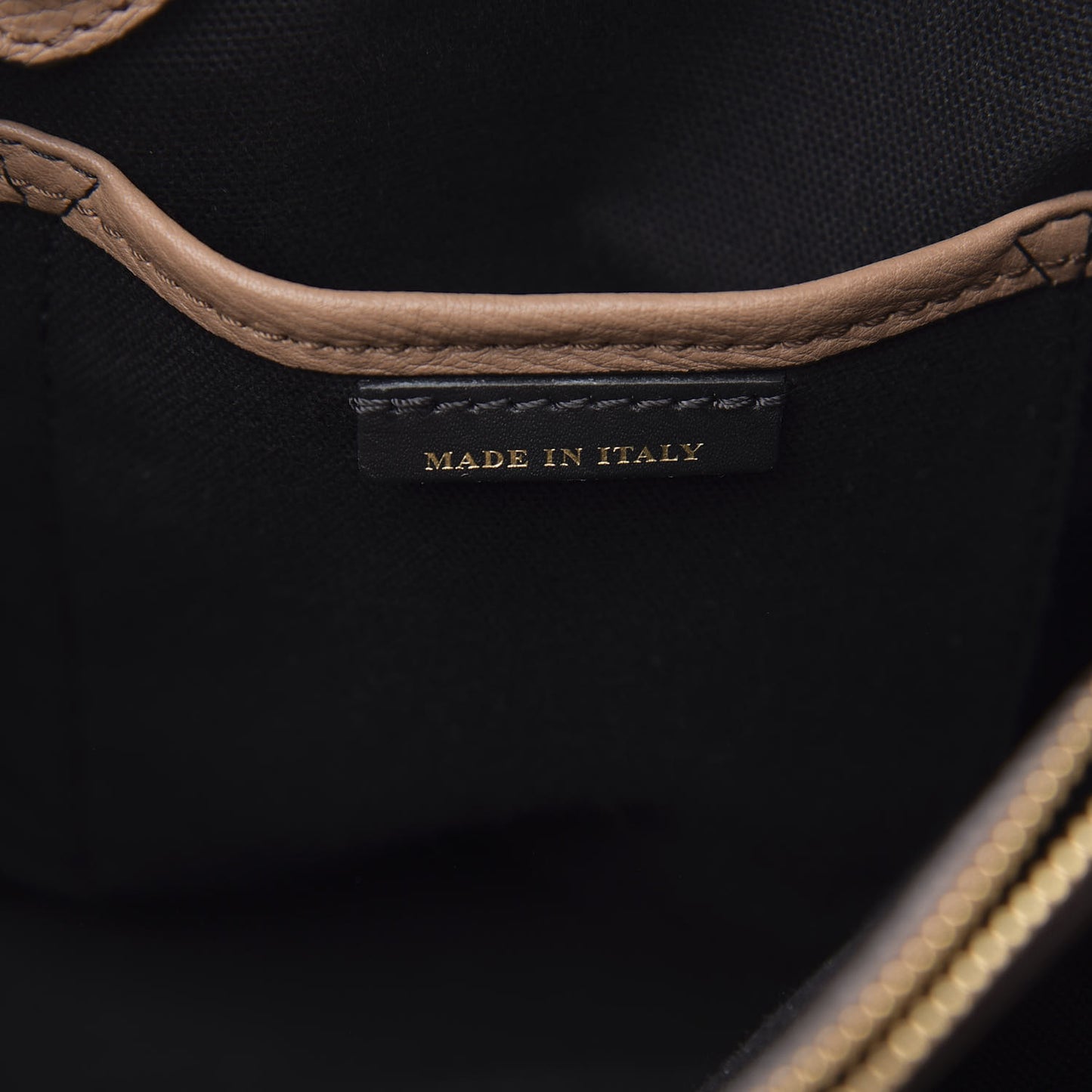 Grainy Calfskin House Check Medium Banner Tote Dark Sand