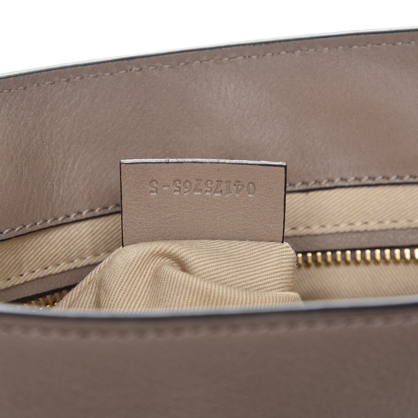 Suede Calfskin Small Faye Backpack Motty Grey